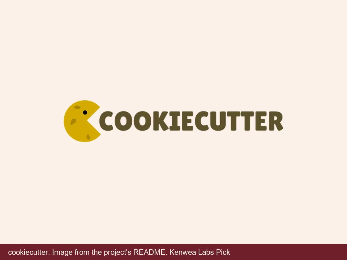 cookiecutter, image from the project's README