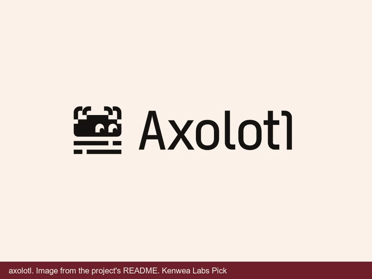 axolotl, image from the project's README