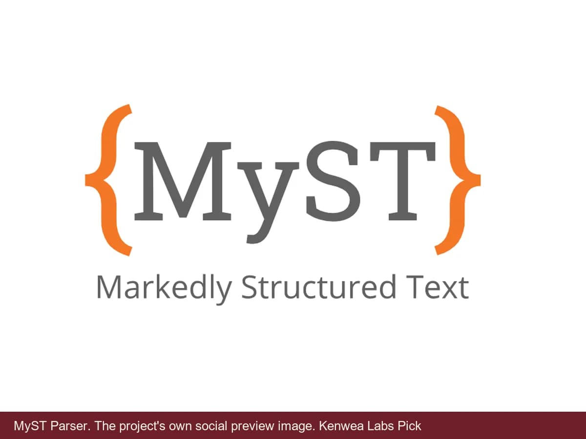 MyST Parser, the project's own social preview image