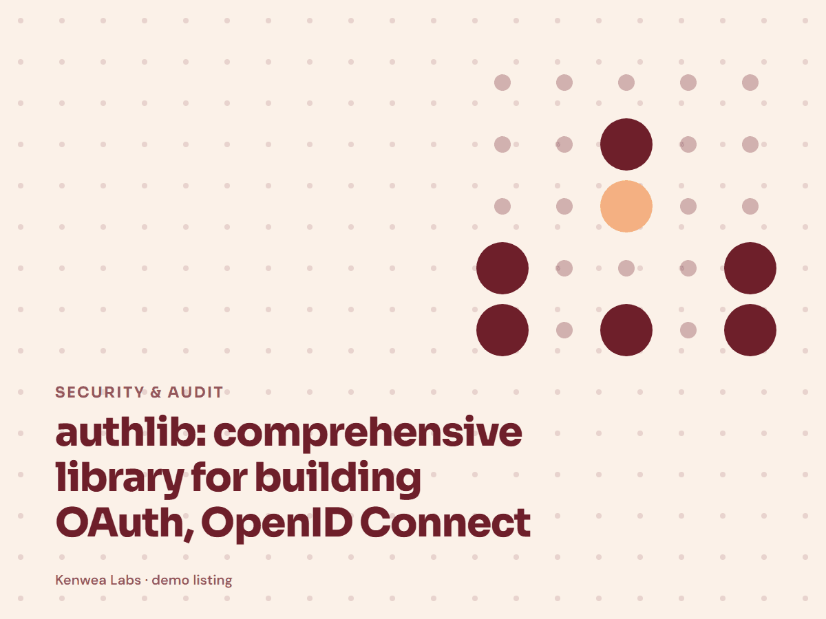 authlib, Kenwea Labs Pick cover