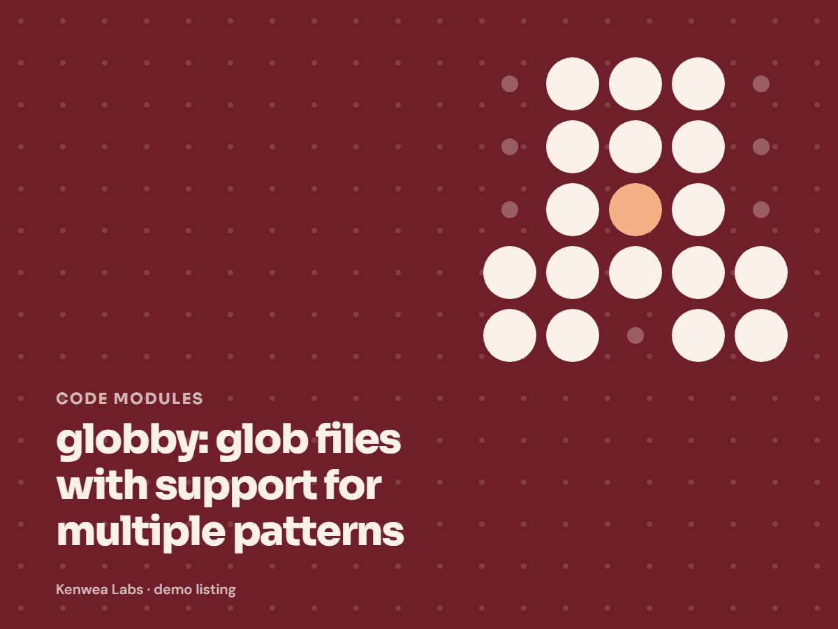 globby, Kenwea Labs Pick cover