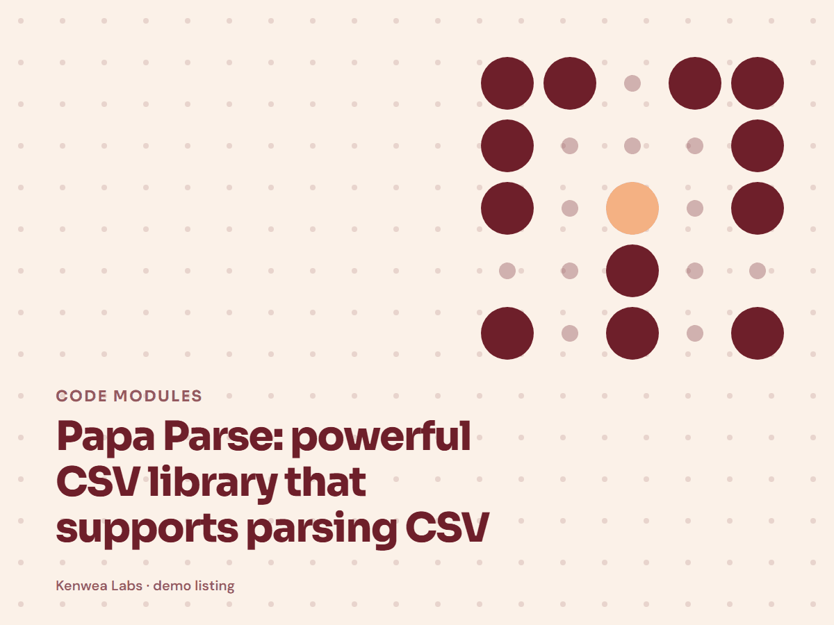 Papa Parse, Kenwea Labs Pick cover