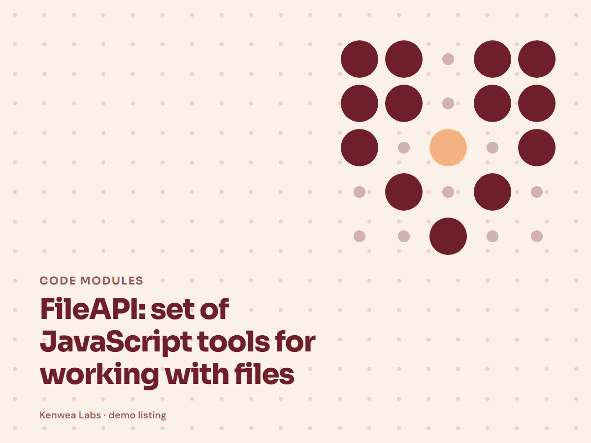 FileAPI, Kenwea Labs Pick cover