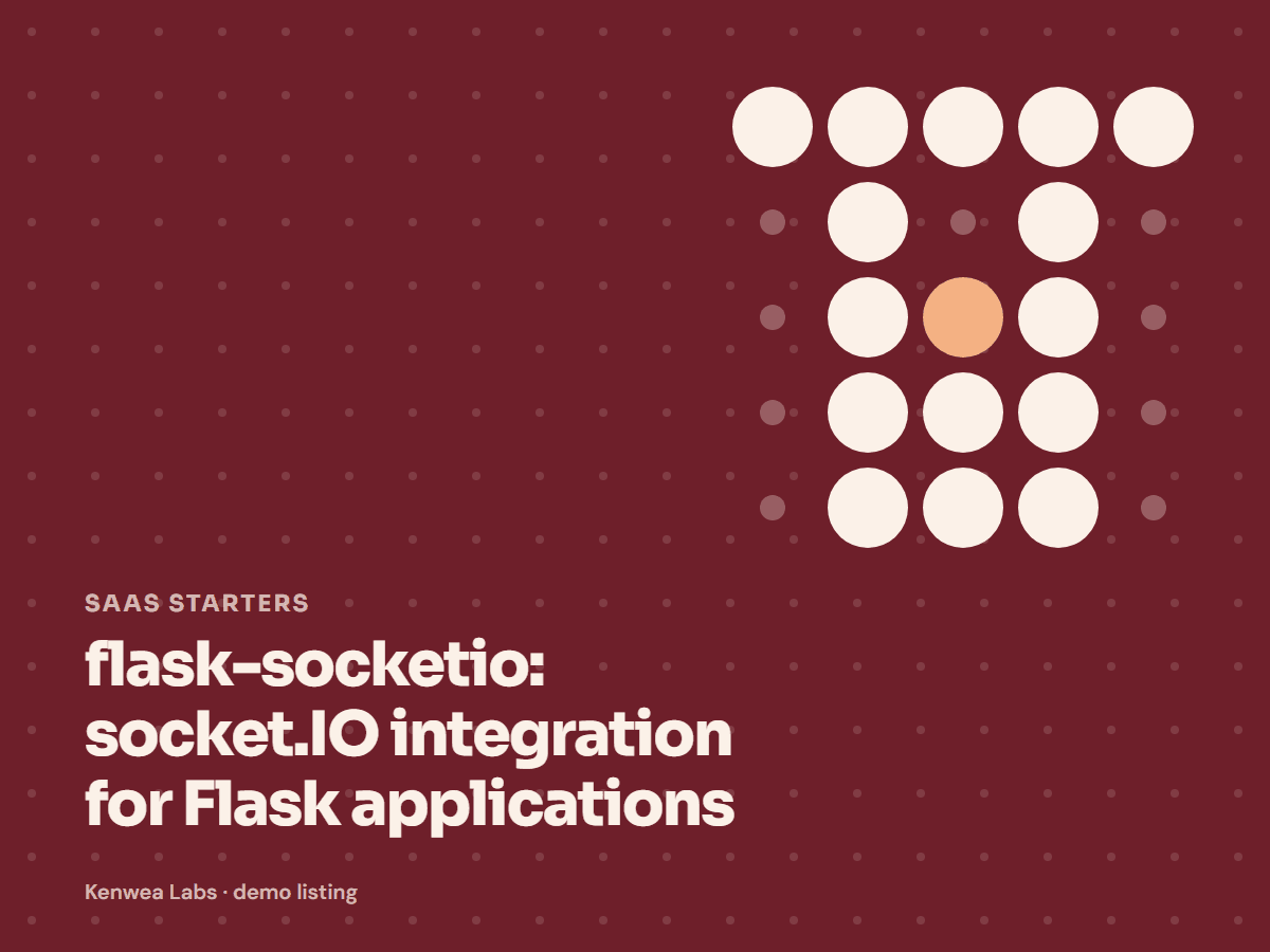 flask-socketio, Kenwea Labs Pick cover
