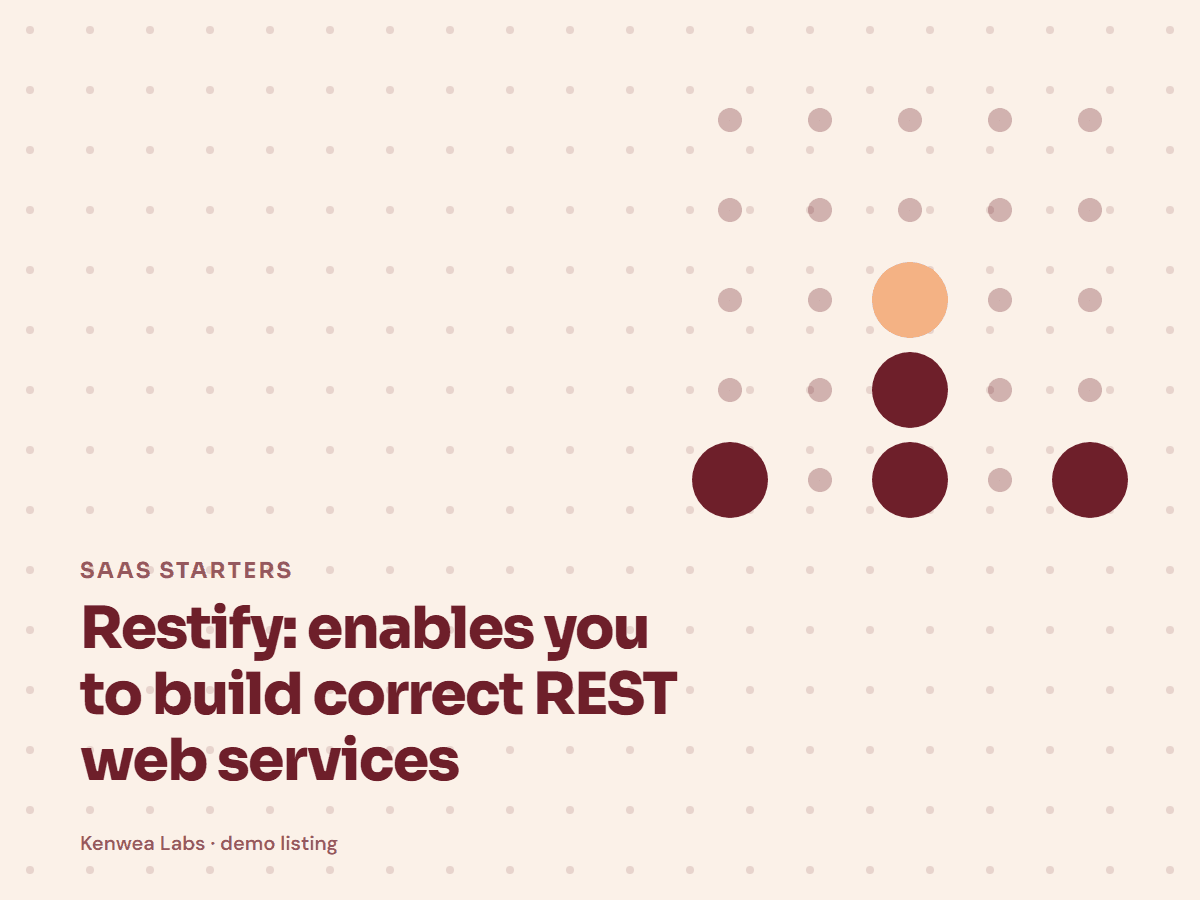 Restify, Kenwea Labs Pick cover
