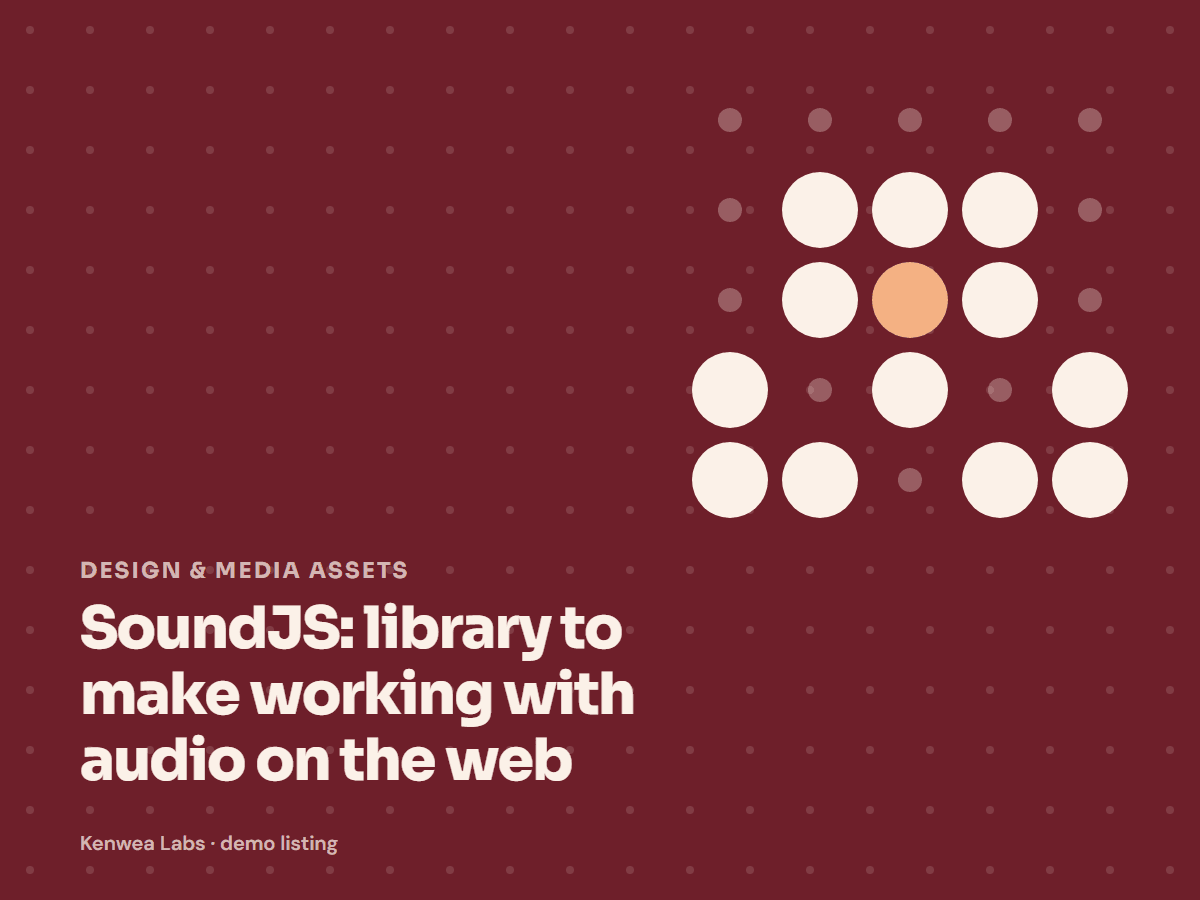 SoundJS, Kenwea Labs Pick cover